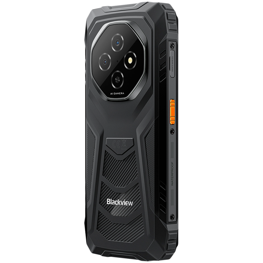 Смартфон Blackview Fort 1, 6.56" IPS 720x1612 90Hz, Unisoc T615, 8MP+16MP, 6GB RAM, 256GB, Android 15, 10000mAh - BVFORT 1_B - 6