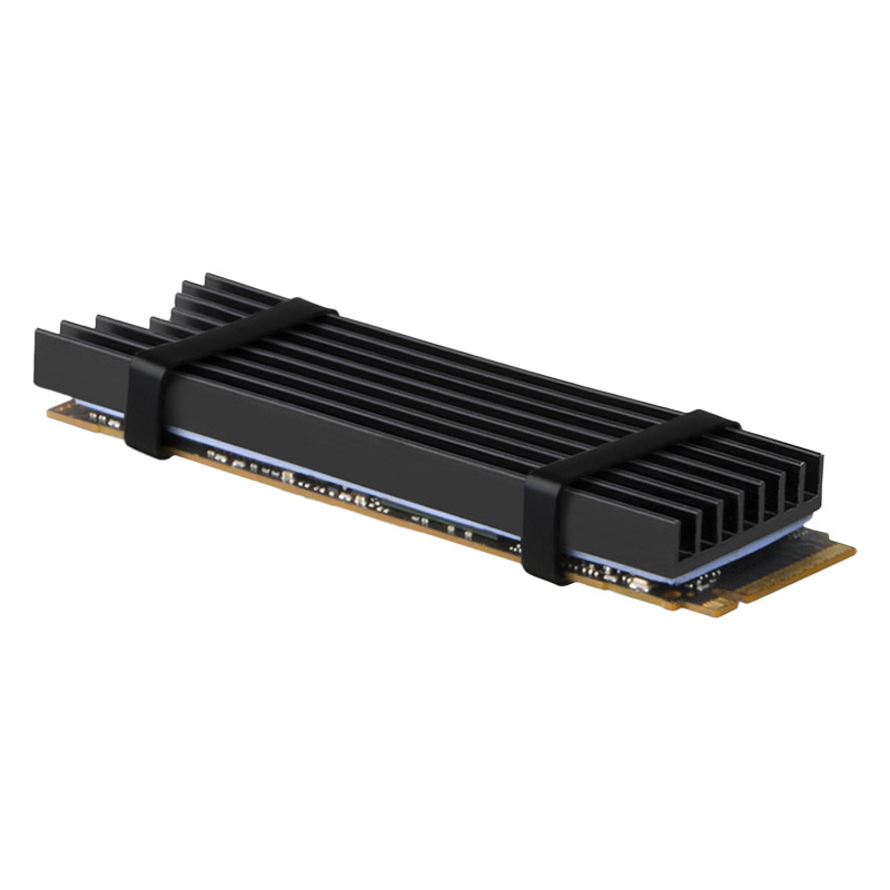 SSD охладител AXAGON CLR-M2L6, M.2 2280, алуминий, силиконови термопад, височина 6mm - CLR-M2L6 - 1