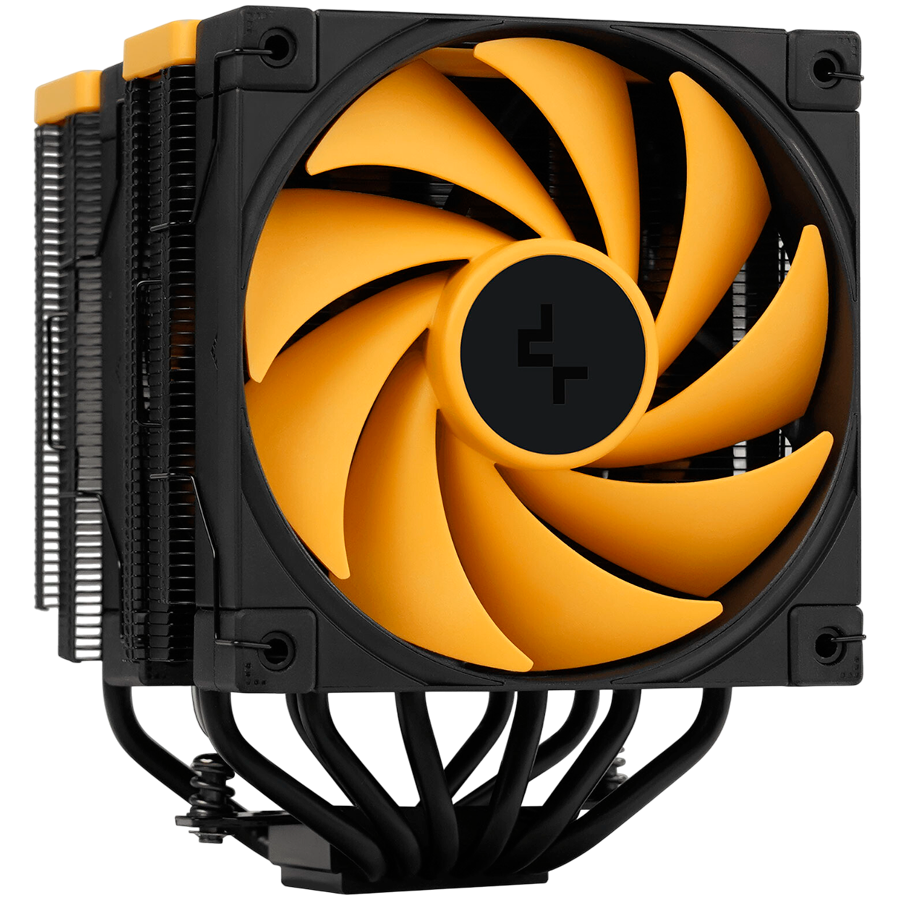 Охладител за процесор DeepCool AK620 Zero Dark Zoria, 2x120mm PWM, 6 тепловодни тръби, LGA1155/1150/1151/2011/2011-v3/2066/AM4/AM5/1200/1700 - R-AK620-BKNPMN-E - 1