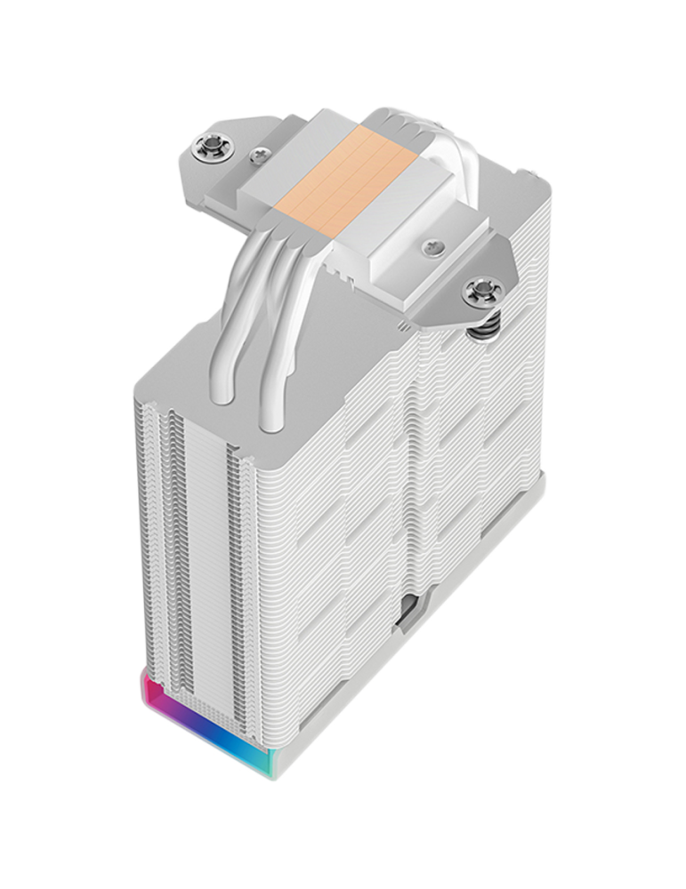 Охладител за процесор DeepCool AK400 DIGITAL PRO WH, 120mm PWM Fan, Digital Display, ARGB, 4 Heatpipes, LGA1851/1700/1200/115x/AM5/AM4 - R-AK400-WHAPMN-G - 3