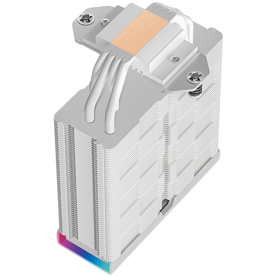 Охладител за процесор DeepCool AK400 DIGITAL PRO WH, 120mm PWM Fan, Digital Display, ARGB, 4 Heatpipes, LGA1851/1700/1200/115x/AM5/AM4 - R-AK400-WHAPMN-G - 3
