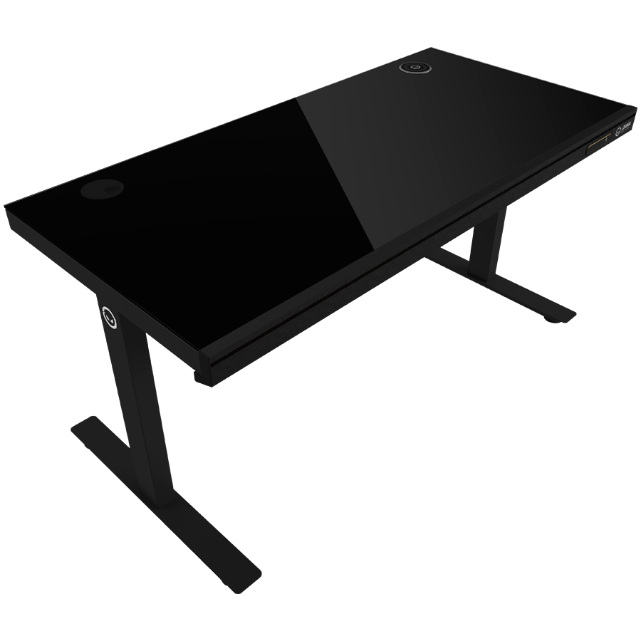 Геймърско бюро LORGAR Pro 80, 116см, двигателен регулируем за височина, RGB подсветка, безжично зареждане, 80кг натоварване - LRG-DP80G - 4