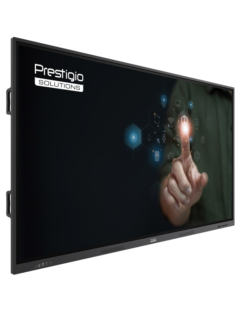 Интерактивен дисплей PRESTIGIO SOLUTIONS Multiboard 65" Light Series, 65" IPS 3840x2160 60Hz, ARM Quad Cortex A55, Mali-G52 MP2, 8GB RAM, 64GB Storage, Android 13, Dual Wi-Fi - PSMB000L655 - 3