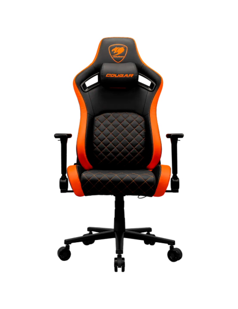 Геймърски стол COUGAR DEFENSOR F, Woven Fabric, 4D регулируеми подлакътници, Lumbar Arch, Black/Orange - CGR-DFF - 2