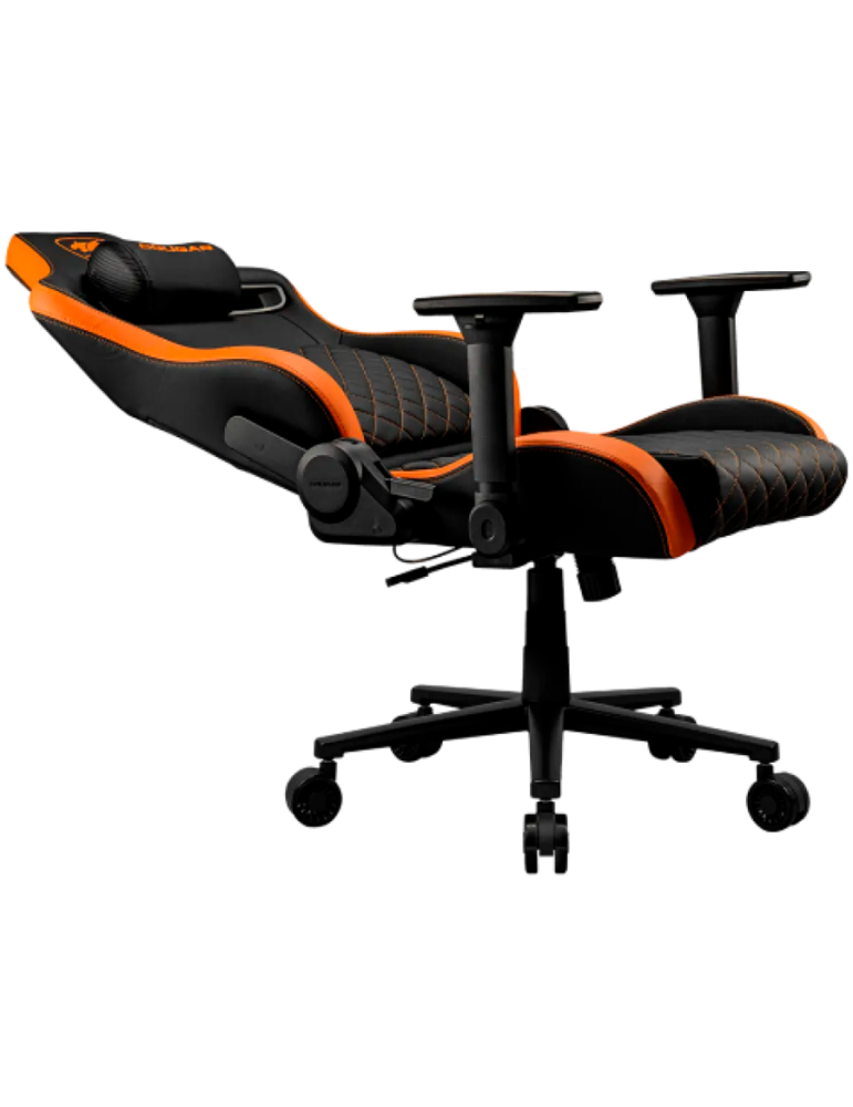 Геймърски стол COUGAR DEFENSOR F, Woven Fabric, 4D регулируеми подлакътници, Lumbar Arch, Black/Orange - CGR-DFF - 6