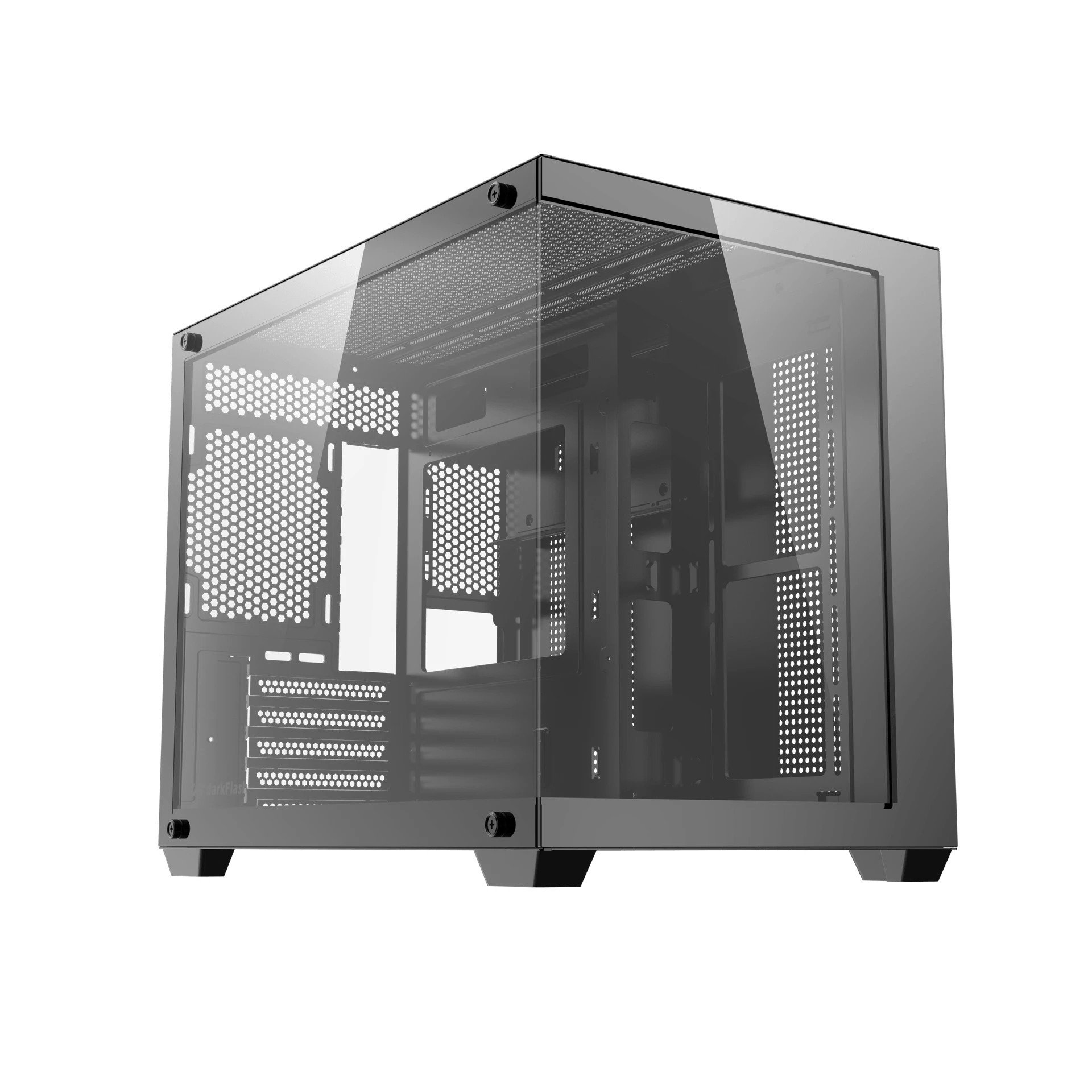 Кутия за компютър Darkflash B275 PRO, mATX Mini Tower, 6x120mm ARGB вентилатори, Tempered Glass - B275-PRO-6F-BK - 10