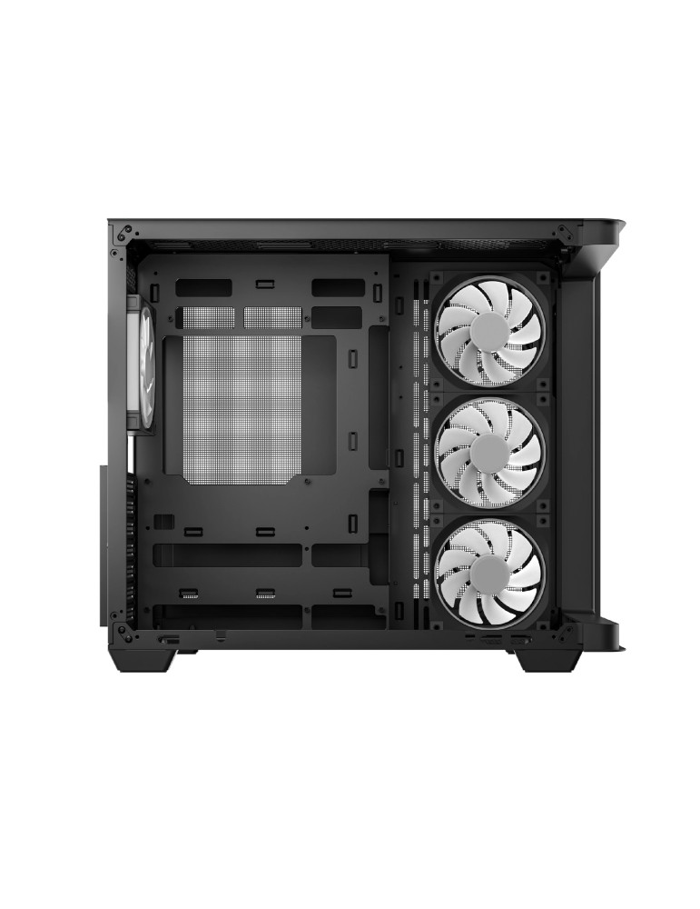 Кутия за компютър DeepCool CG530U, ATX/mATX/Mini-ITX, 4x120mm ARGB вентилатори, Tempered Glass, 7 слота разширение - R-CG530U-BKAGA4-G - 3