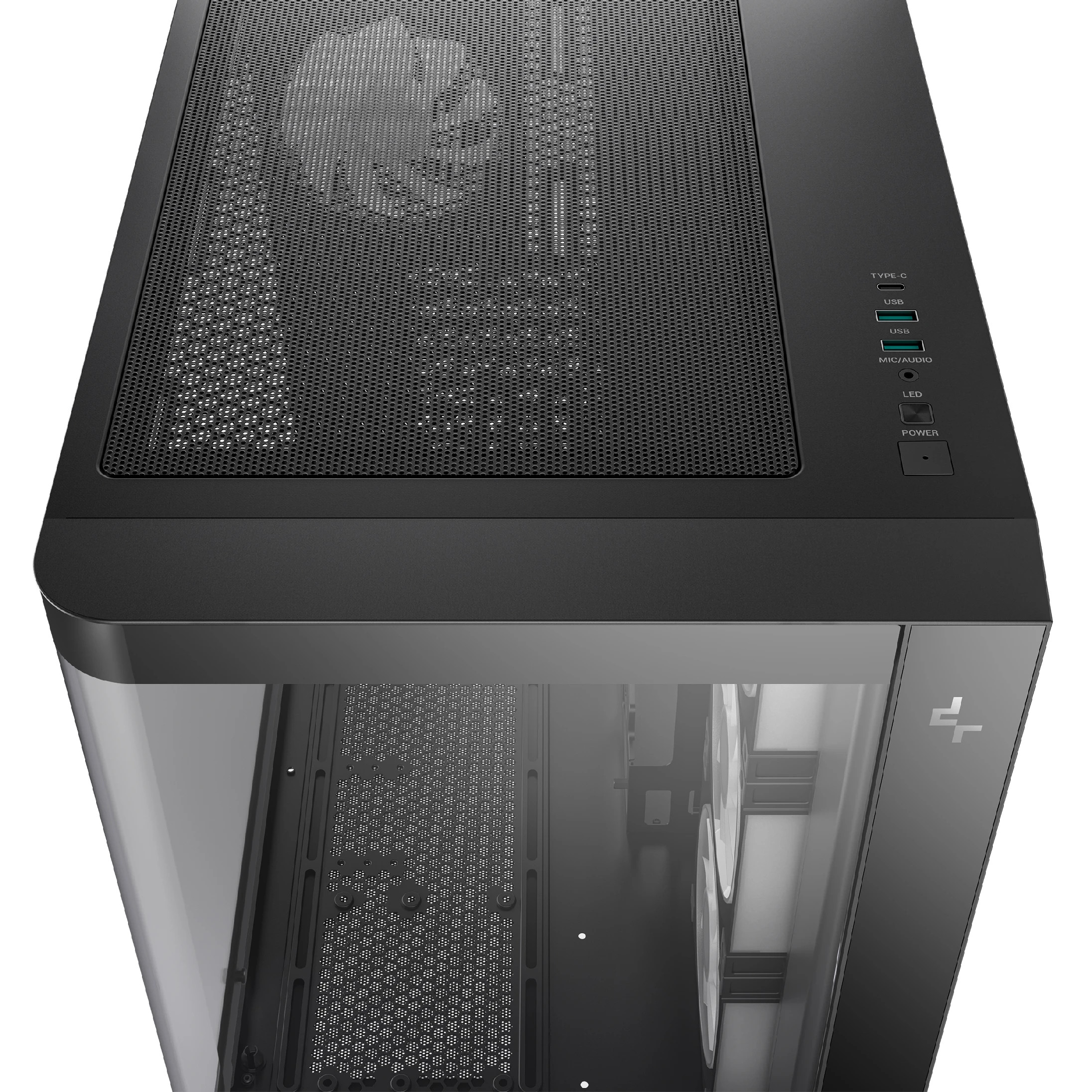 Кутия за компютър DeepCool CG530U, ATX/mATX/Mini-ITX, 4x120mm ARGB вентилатори, Tempered Glass, 7 слота разширение - R-CG530U-BKAGA4-G - 5