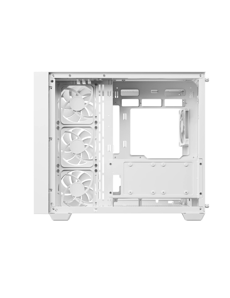 Кутия за компютър DeepCool CG530U 4F WH, ATX/mATX/Mini-ITX, Middle Tower, Tempered Glass, 4x120mm ARGB вентилатори - R-CG530U-WHAGA4-G - 4