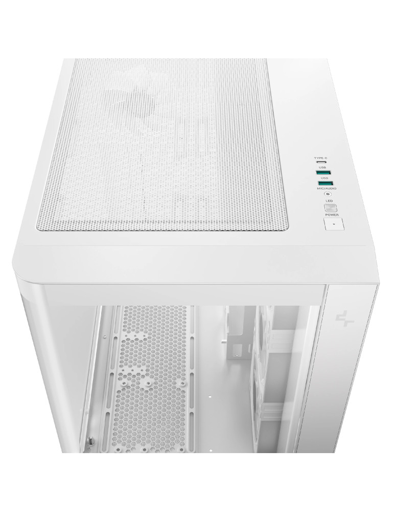 Кутия за компютър DeepCool CG530U 4F WH, ATX/mATX/Mini-ITX, Middle Tower, Tempered Glass, 4x120mm ARGB вентилатори - R-CG530U-WHAGA4-G - 5