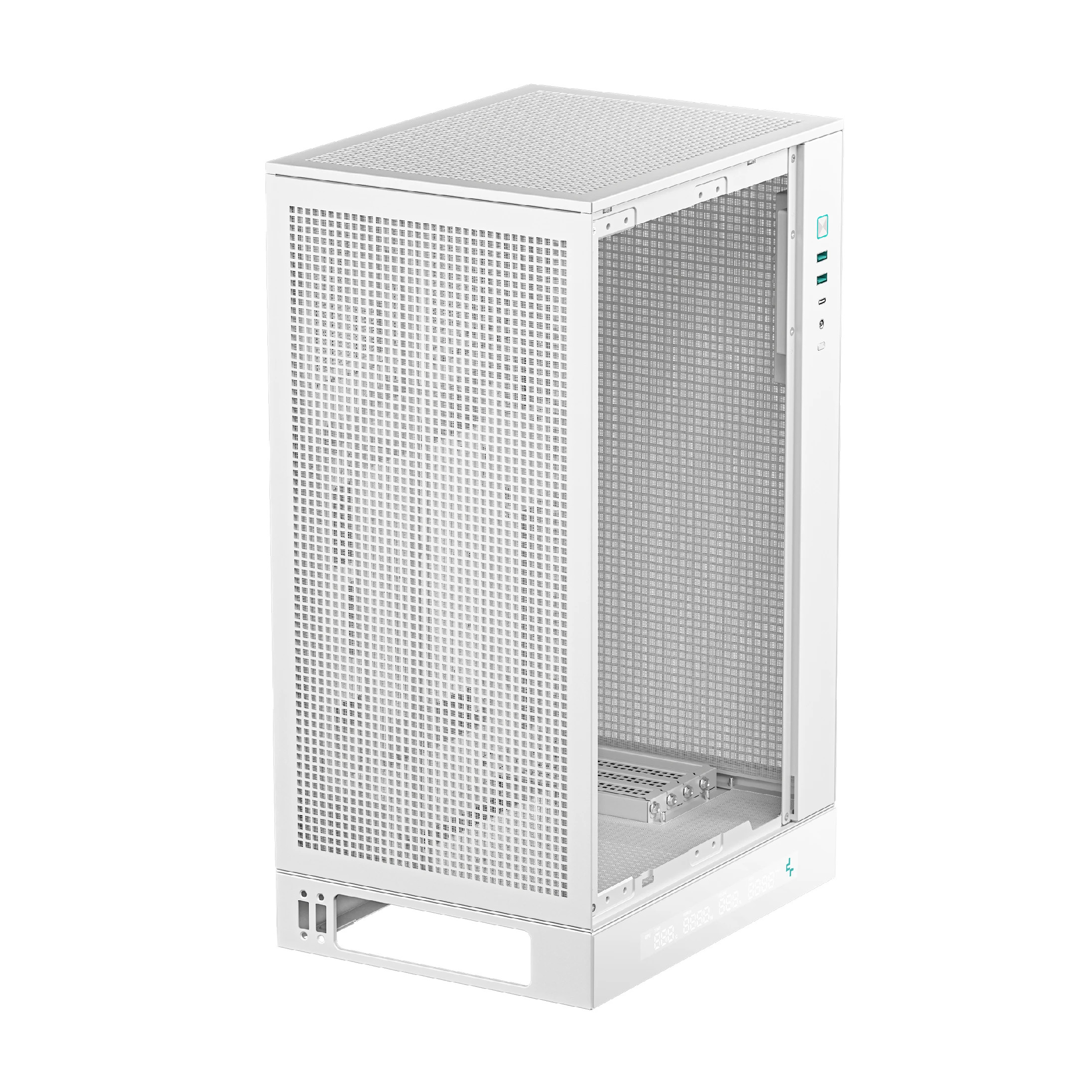 Кутия за компютър DeepCool CH270 DIGITAL WH, Mini Tower mATX, Tempered glass, Бял - R-CH270-WHNDM0-G-1 - 7