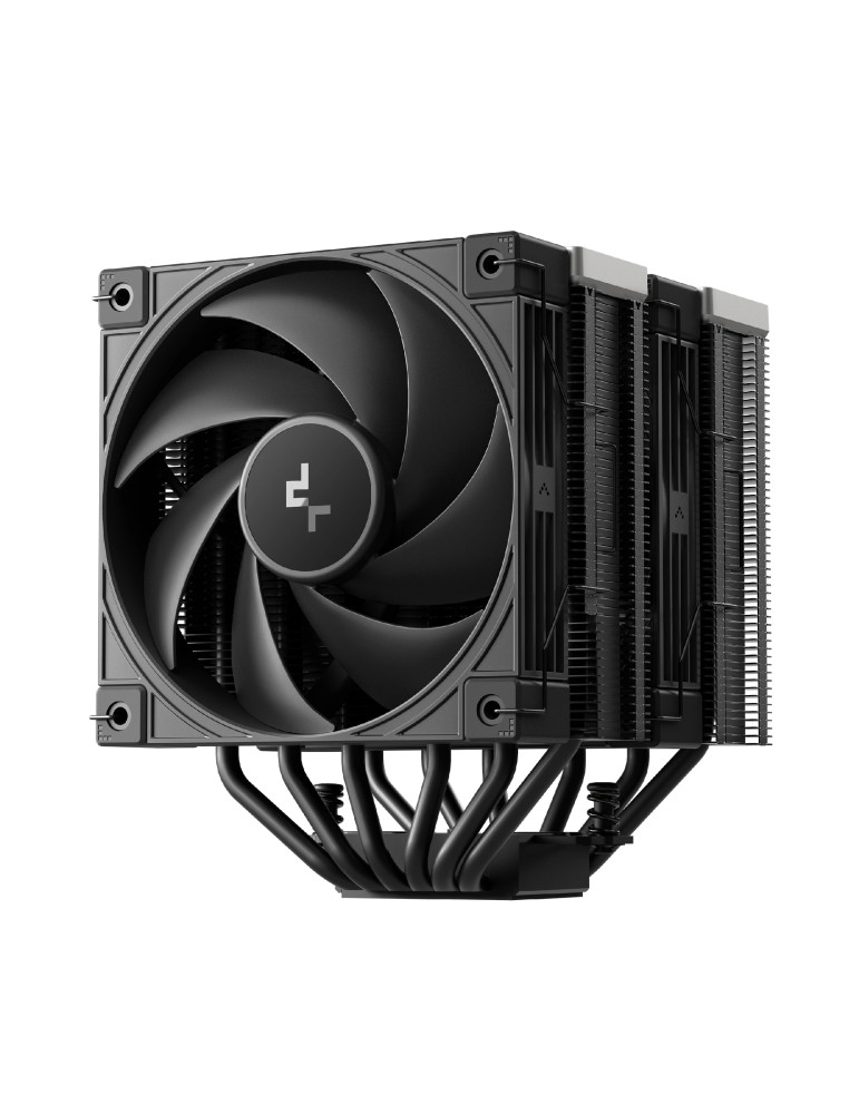 Охладител за процесор DeepCool AK620 G2 DIGITAL NYX, 120x120x25mm, 2x вентилатора, LGA1150/1151/1155/1156/1200/1700/1851/AM4/AM5, 115.52 CFM, 28.87dBA - R-AK620G2-BKNNMN-GJD-1 - 2