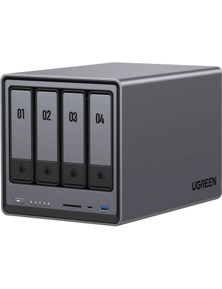 NAS устройство UGREEN DXP4800plus, Intel Celeron 8505, 8GB DDR5, 128GB SSD, 4 отсека, 2.5GbE/10GbE, HDMI 4K 60Hz, без дискове - 6941876232611 - 1