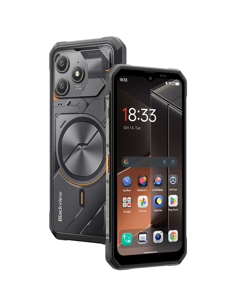 Смартфон Blackview FORT 100, 6.56" IPS 1612x720 90Hz, Mediatek Helio G81, 8GB RAM, 128GB, Android 16 - BVFORT100_B_EU - 2