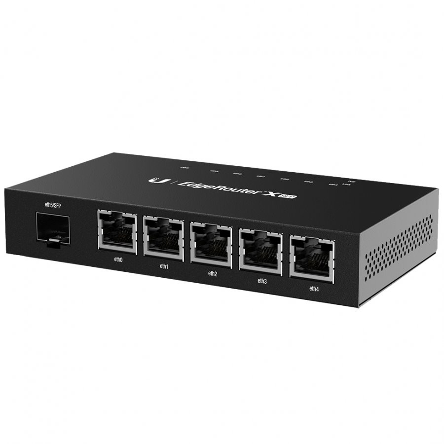 Рутер UBIQUITI EdgeRouter X SFP, 5x GbE 1000Mbps, 1x SFP, MIPS 880MHz, 256MB RAM, 256MB Flash - ER-X-SFP-EU - 2