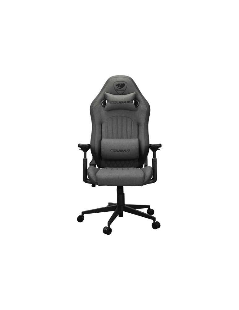 Геймърски стол COUGAR Explore Royal Gray F, Imitation linen, 3D armrests, Headrest + Lumbar support, 120kg - CGR-EPF-ROG - 2