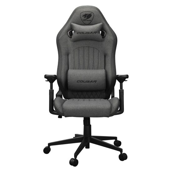 Геймърски стол COUGAR Explore Royal Gray F, Imitation linen, 3D armrests, Headrest + Lumbar support, 120kg - CGR-EPF-ROG - 2
