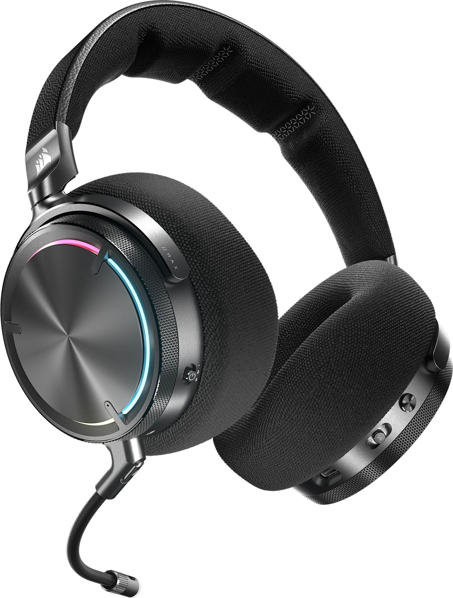 Премиум безжични геймърски слушалки Corsair Virtuoso Max Wireless, Gaming, Carbon - CA-9011372-WW - 2