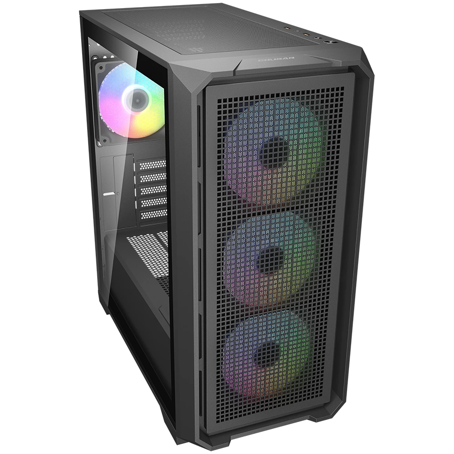 Компютърна кутия Cougar MX600 Mini V2 RGB, Mini Tower, черна - CGR-2TC9B-RGB - 4