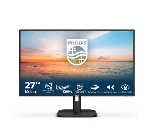 Монитор Philips 27E1N1200A, 27" IPS 1920x1080 120Hz, 4ms, Adaptive Sync, FlickerFree - 27E1N1200A/00 - 8