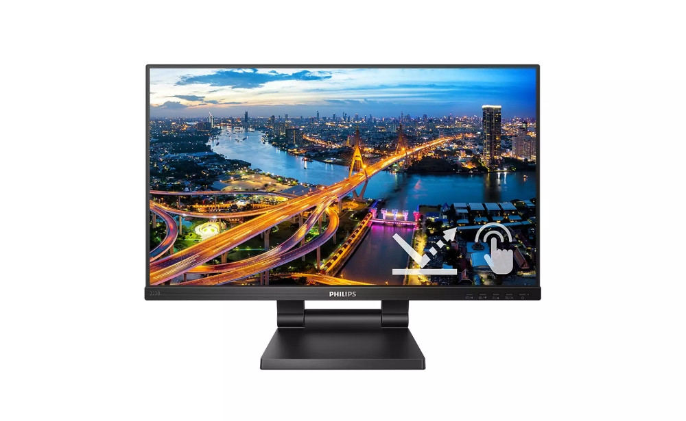 Монитор Philips 222B1TC/00, 21.5" IPS 1920x1080 Touch, 75Hz, 4ms, Adaptive Sync - 222B1TC/00 - 1