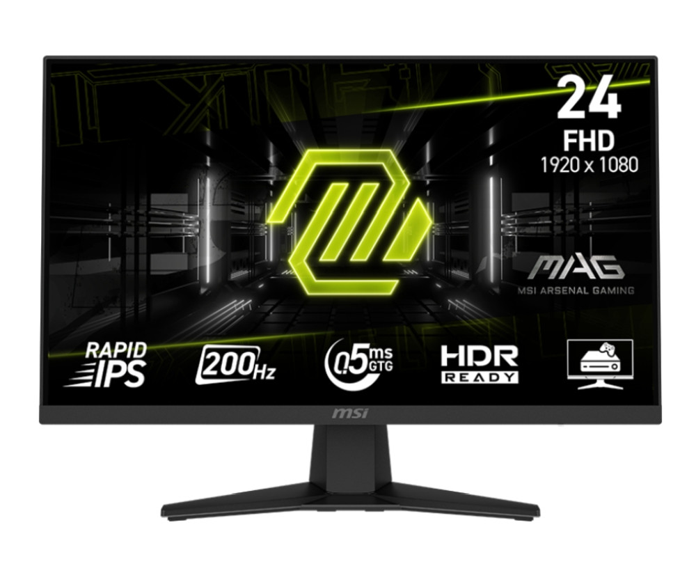 Монитор MSI MAG 244F, 23.8" IPS 1920x1080 200Hz, AMD FreeSync Premium, 0.5ms - 9S6-3BC41H-001 - 1