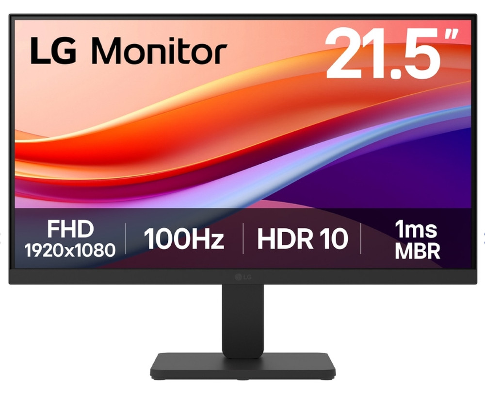 Монитор LG 22U401A-B, 21.5" VA 1920x1080, 100Hz, 5ms, 3000:1 - 1