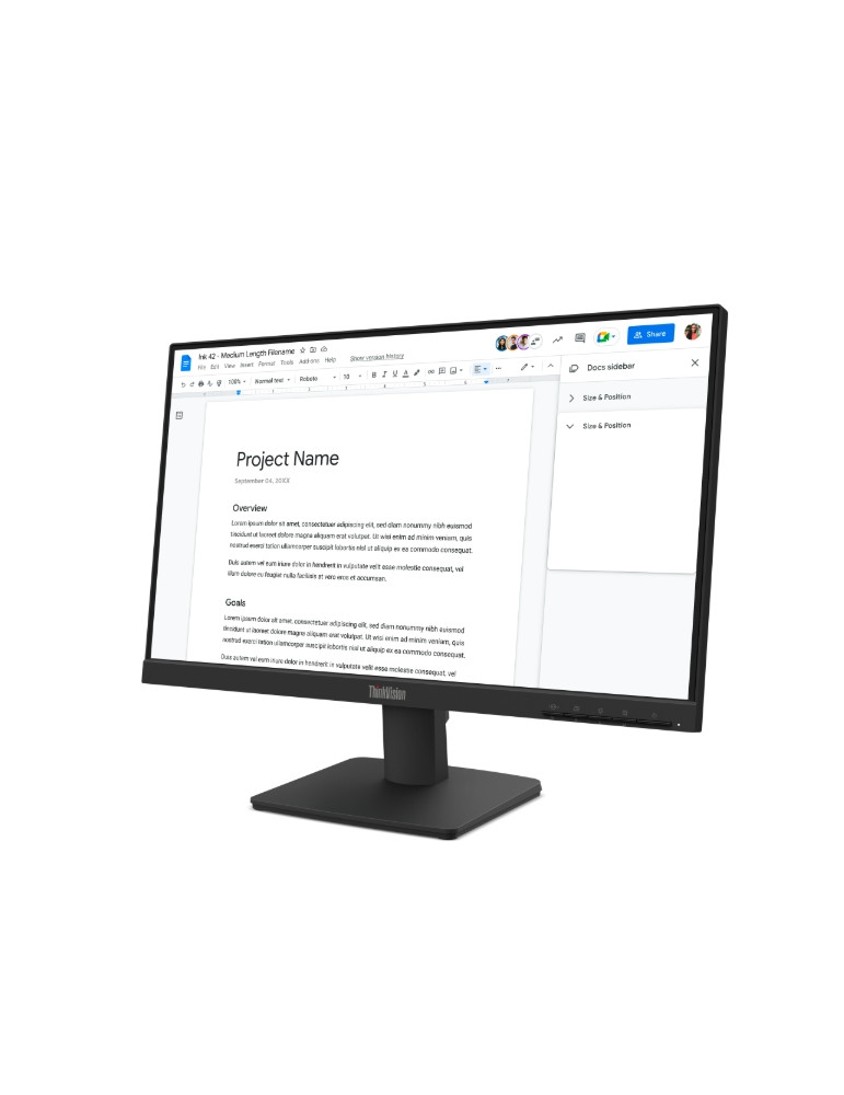 Монитор Lenovo ThinkVision S22-4e, 21.5" IPS 1920x1080, 100Hz, 4ms, 250cd/m2 - 64CBKAT6EU - 2