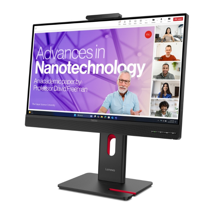Монитор Lenovo ThinkVision T27QD-4v, 27" IPS 2560x1440, 120Hz, 4ms, USB-C 15W, RJ45, Webcam 5MP - 64B8UAT1EU - 4
