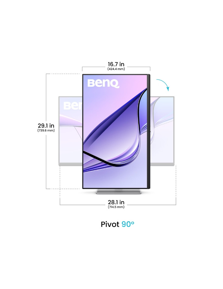 Монитор BenQ MA320U, 32" IPS 3840x2160, 60Hz, USB-C 90W, DisplayPort - 9H.LMXLB.QBE - 4