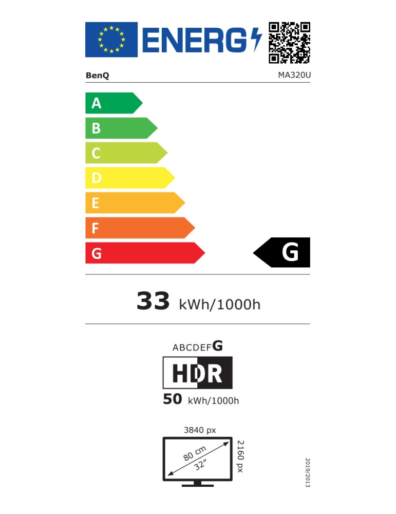 Монитор BenQ MA320U, 32" IPS 3840x2160, 60Hz, USB-C 90W, DisplayPort - 9H.LMXLB.QBE - 10