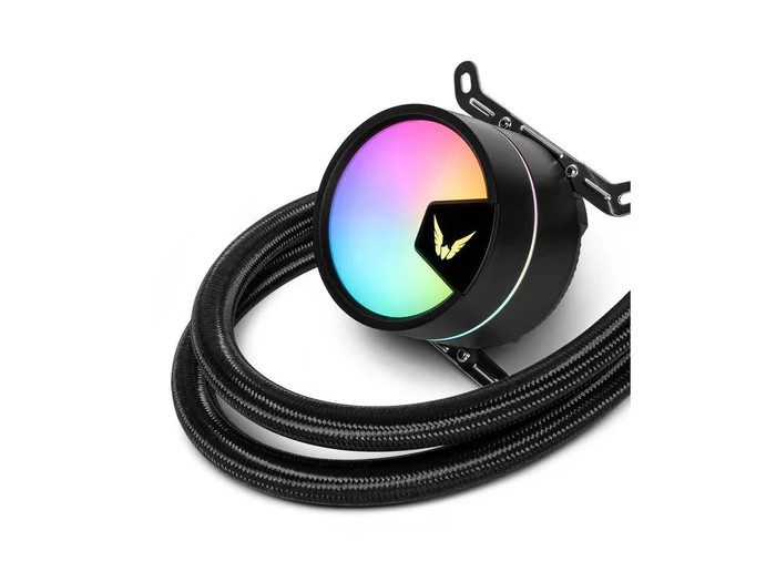 Водно охлаждане за процесор VALKYRIE A360, Liquid cooling 360mm, 3x120mm вентилатора, ARGB, съвместимост Intel/AMD - VK-AIOA360B - 4