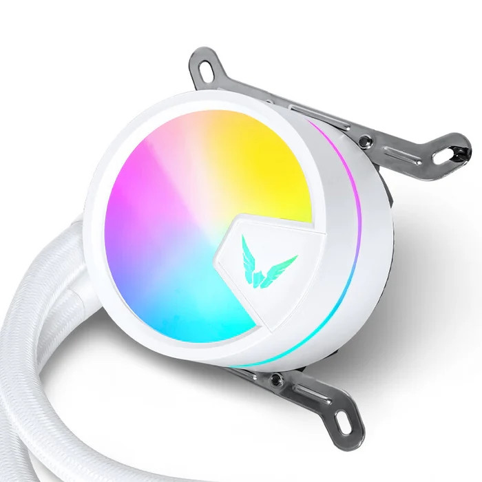 Водно охлаждане за процесор VALKYRIE A360 White, 3x120mm вентилатора, Liquid cooling, LGA115x/1700/2011/2066/AM4/AM5 - VK-AIOA360W - 4