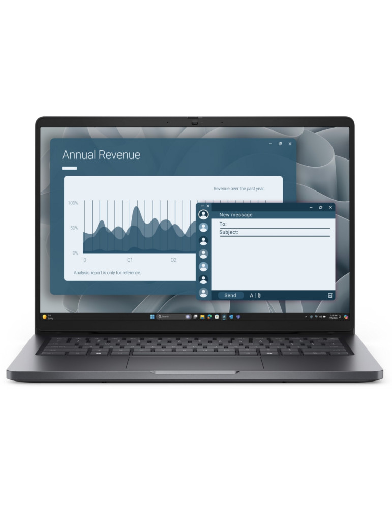 Лаптоп Dell Pro 14 PC14255, 14" FHD+ 1920x1200 IPS, AMD Ryzen 5 PRO 230, 16GB DDR5, 512GB SSD, Win 11 Pro - BTO509_PC14255_EMEA - 2