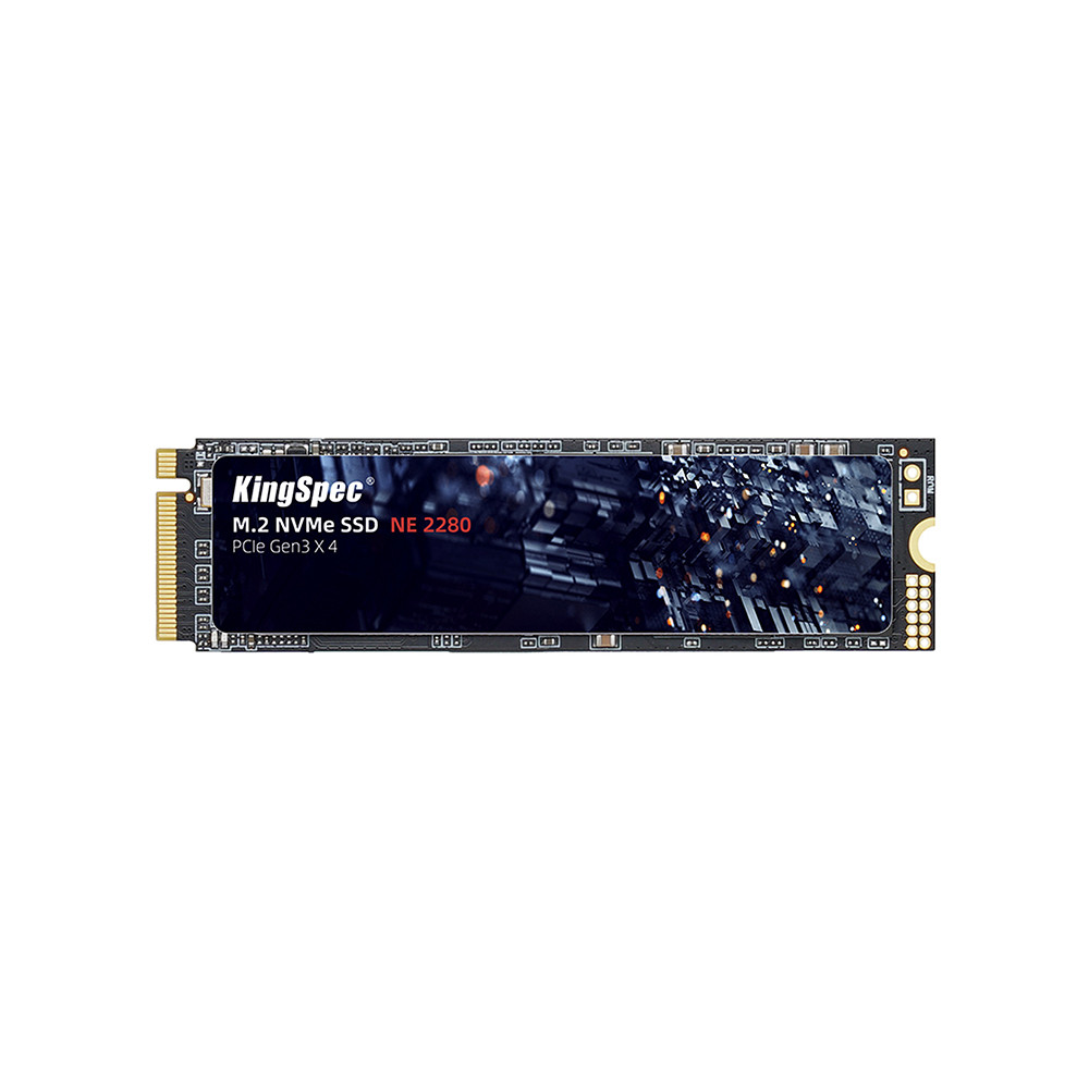 SSD диск KINGSPEC NE-1TB, 1TB NVMe M.2 PCIe Gen3 x4 2280, 3200/2000MB/s - 6950509983523