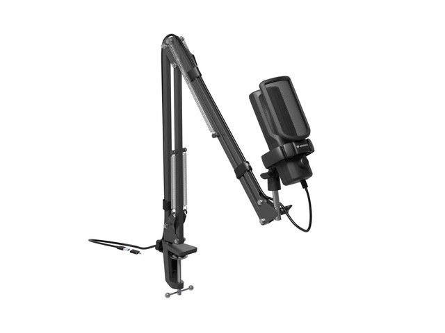 Микрофон Genesis Radium 251 USB, Condenser Cardioid, 50-16000Hz, USB Type-C, Черен - NGM-2354 - 1