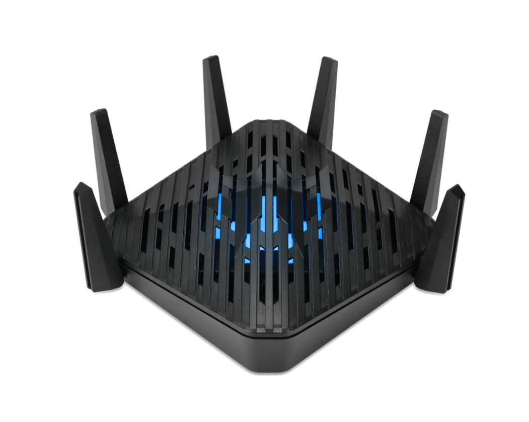 Рутер ACER Predator Connect W6, WiFi 6E (802.11ax), 2.4/5/6 GHz, 4x Gigabit LAN, USB, WPA3 - FF.G22WW.001 - 1