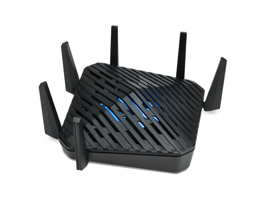 Рутер ACER Predator Connect W6, WiFi 6E (802.11ax), 2.4/5/6 GHz, 4x Gigabit LAN, USB, WPA3 - FF.G22WW.001 - 2