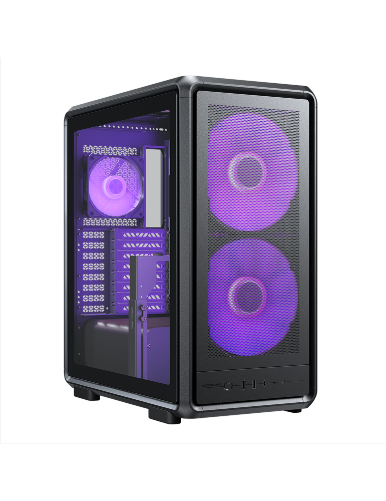 Кутия за компютър Cooler Master MasterFrame 500 Mesh, Middle Tower, Black, ARGB Hub - MF500M-KHNN-S01 - 1