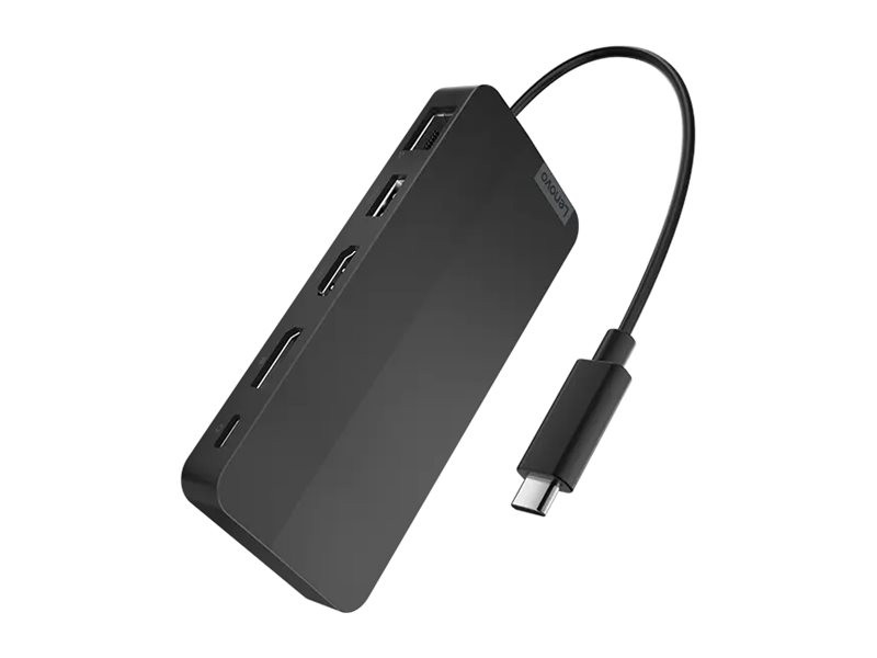 Докинг станция Lenovo USB-C Dual Display Travel Dock, HDMI 2.1 + DisplayPort 1.4 + Gigabit Ethernet - 40B90000WW - 3