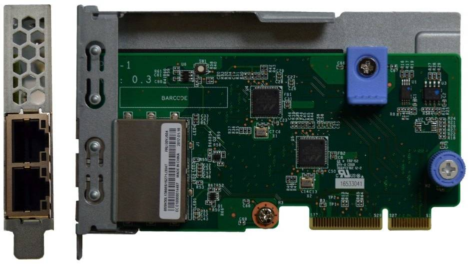 Мрежов адаптер LENOVO ThinkSystem, 1Gbps 2-портов RJ45 LOM - 7ZT7A00544 - 1