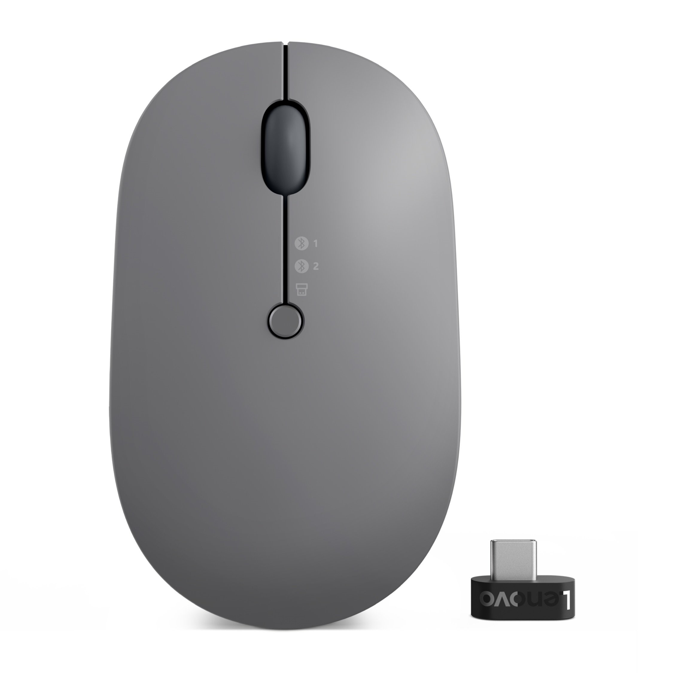 Безжична мишка LENOVO Go, 2400 DPI, Bluetooth 5.0/2.4 GHz, 3 устройства - 1