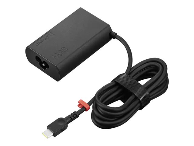Адаптер за лаптоп LENOVO 65W Slim GaN USB-C, EU - 4X21R04793 - 1