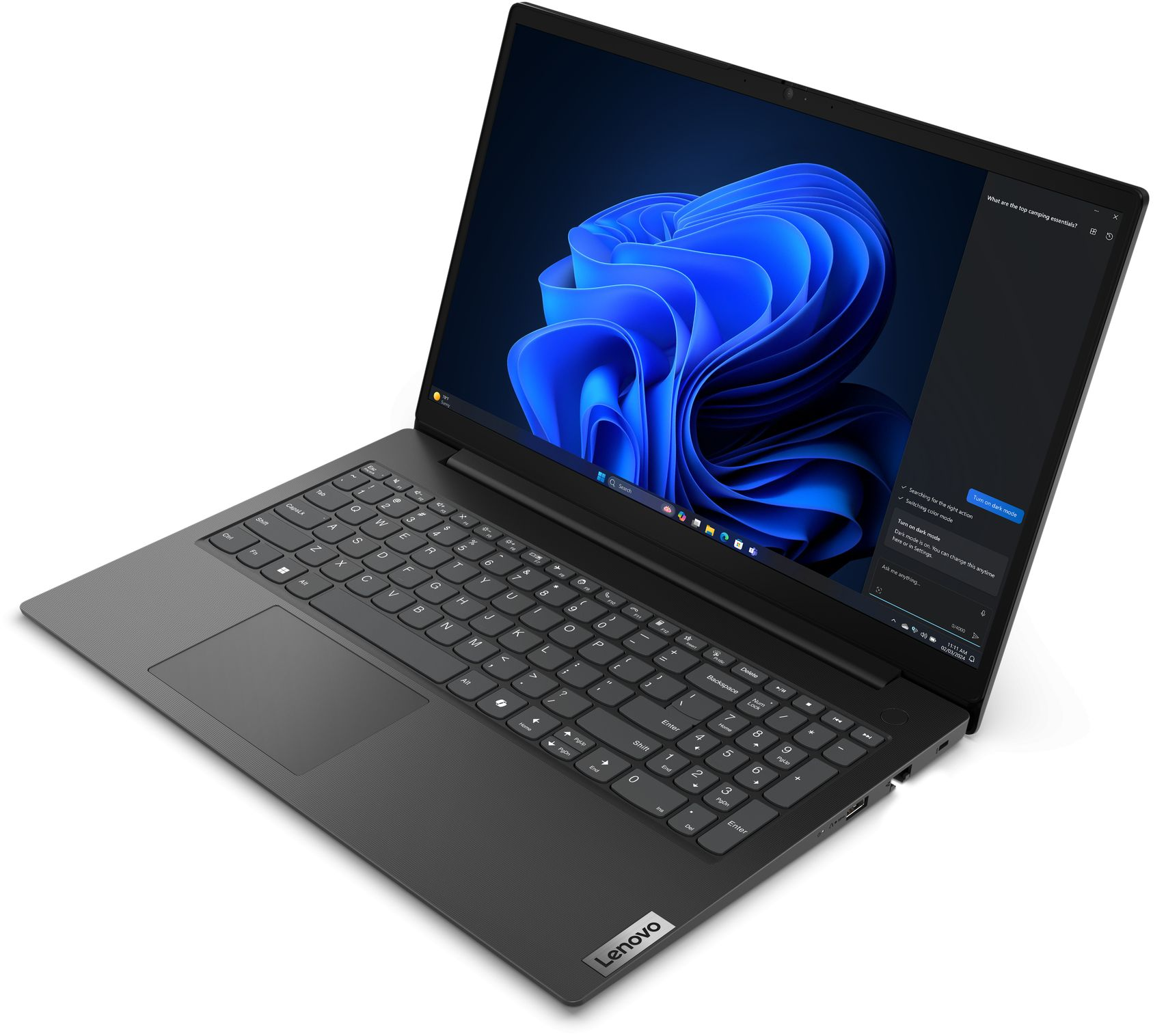 Лаптоп Lenovo V15 G5 IRL, 15.6" Full HD, Intel Core i3-1315U, 16GB DDR5, 512GB SSD, No OS - 83HF00GCBM - 3