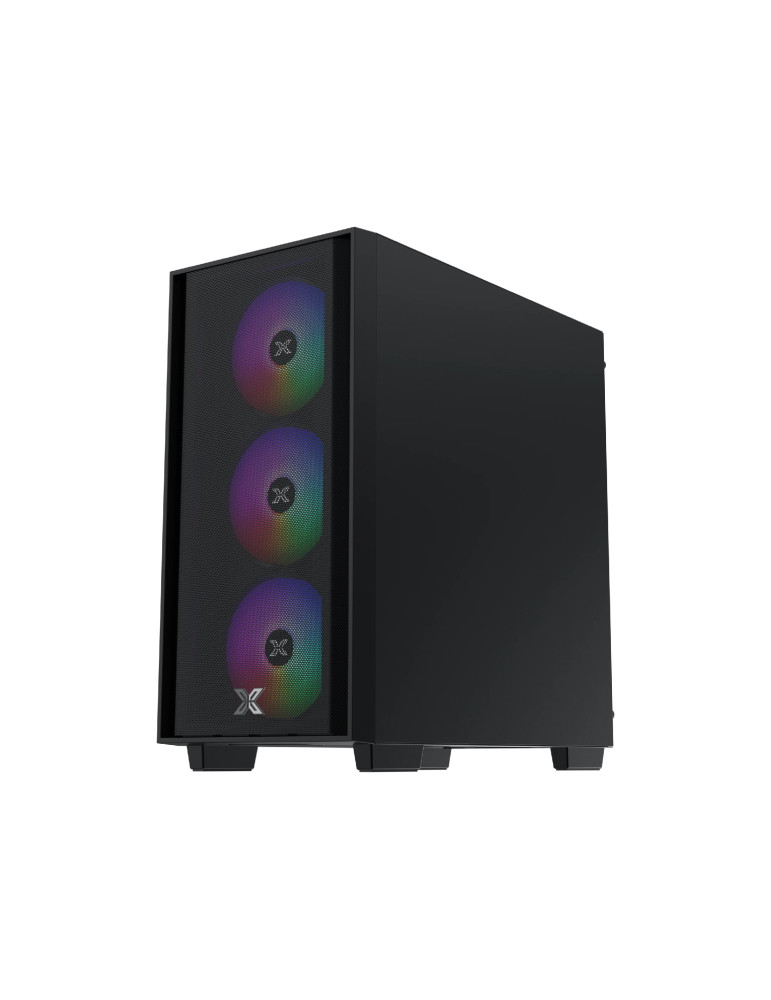 Кутия за компютър Xigmatek NYX Air II, Mini Tower mATX, 4 RGB вентилатора, Tempered Glass - EN42270 - 3