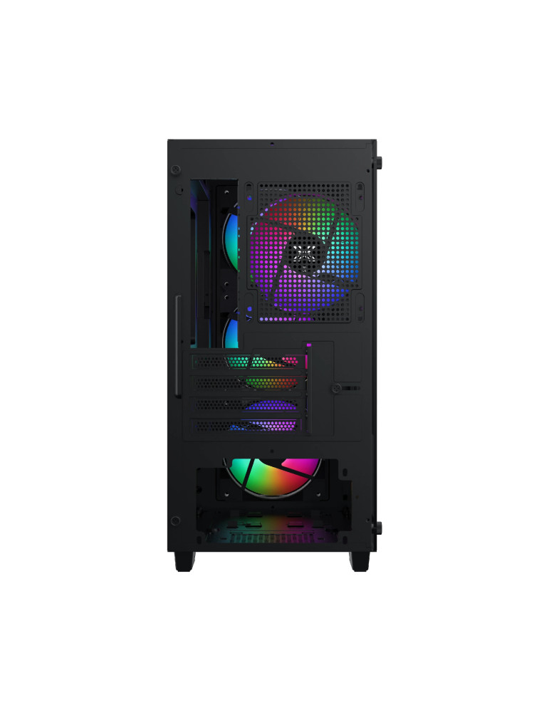 Кутия за компютър Xigmatek NYX Air II, Mini Tower mATX, 4 RGB вентилатора, Tempered Glass - EN42270 - 5