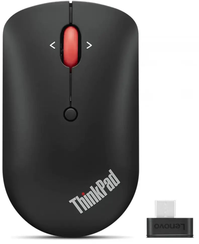 Безжична мишка LENOVO ThinkPad, USB-C, 2400 DPI, 4 бутона, черна - 4Y51D20848 - 1