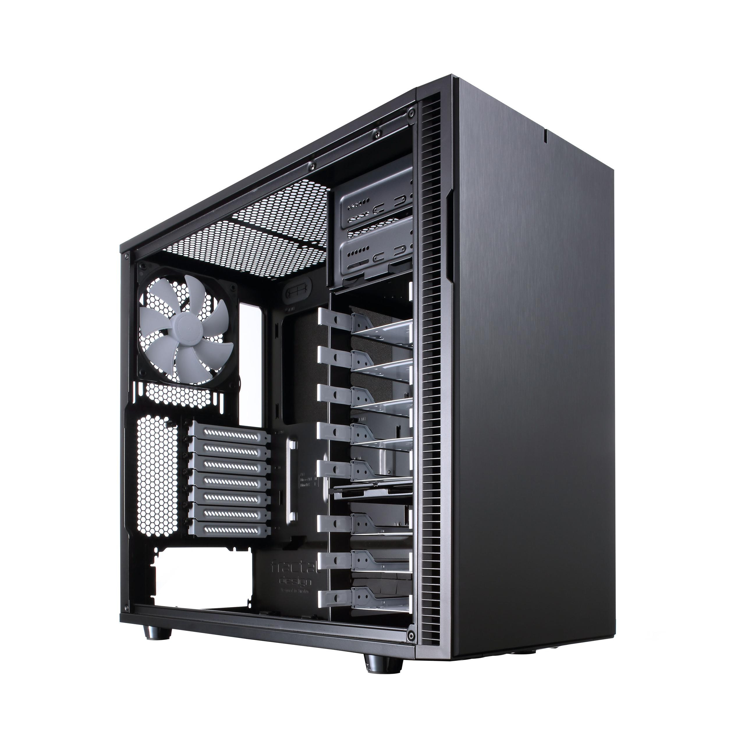 Кутия за компютър Fractal Design Define R5, черен - FD-CA-DEF-R5-BK - 2