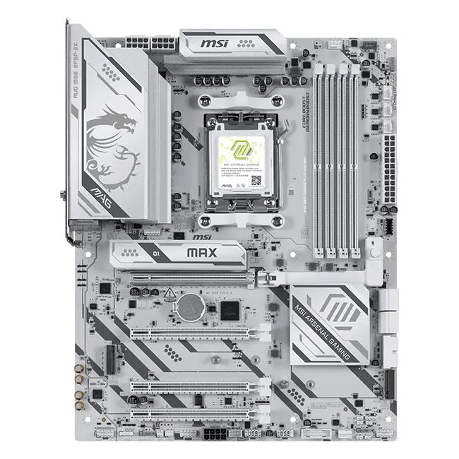 Дънна платка MSI MAG B850 GAMING PLUS MAX WIFI, Socket AM5, DDR5 до 256GB, Wi-Fi 7 - 911-7E56-030R - 2