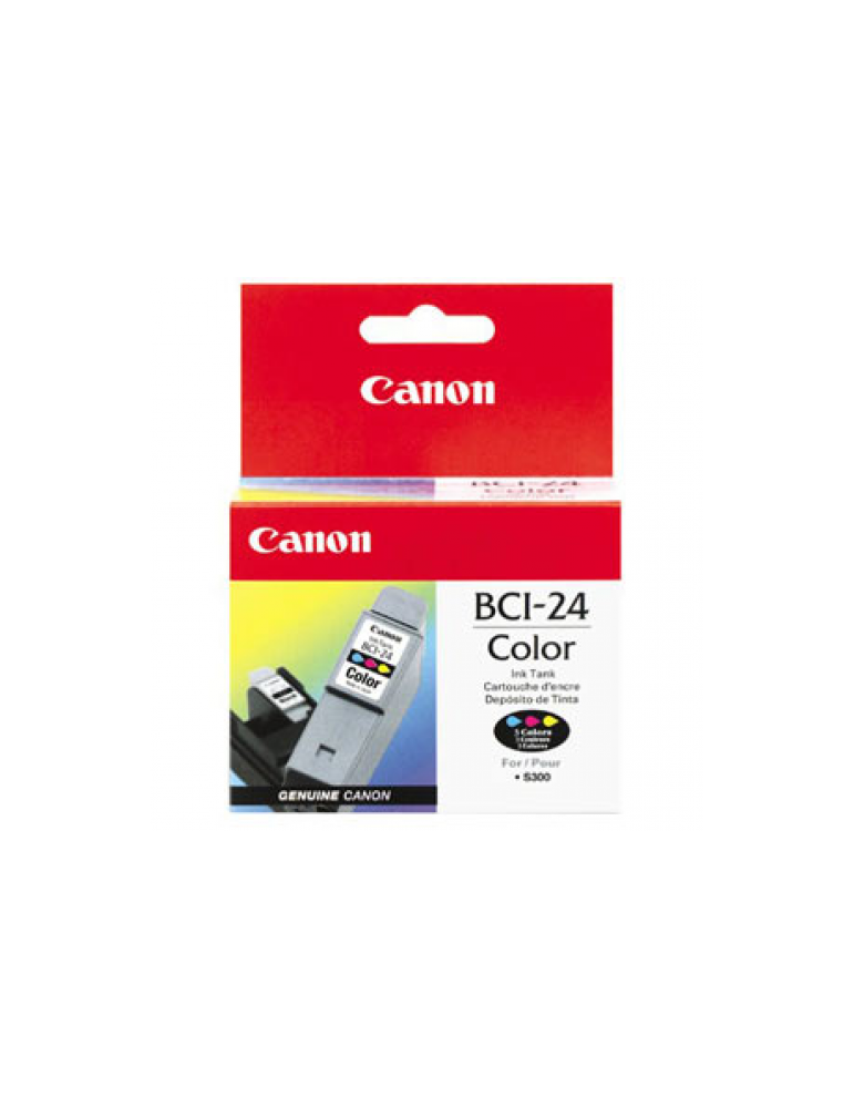 Мастило CANON BCI-24 COLOR, 170ml жълто/циан/пурпурно - BE6882A002AA - 1